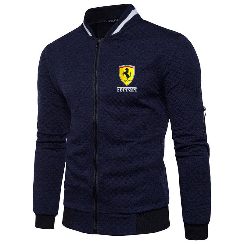 Men's jacket zipper hoodie men's fashion hot selling long sleeved letter printed sportswear high neck jacket men's streetwear