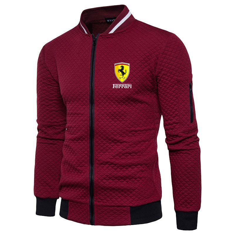 Men's jacket zipper hoodie men's fashion hot selling long sleeved letter printed sportswear high neck jacket men's streetwear