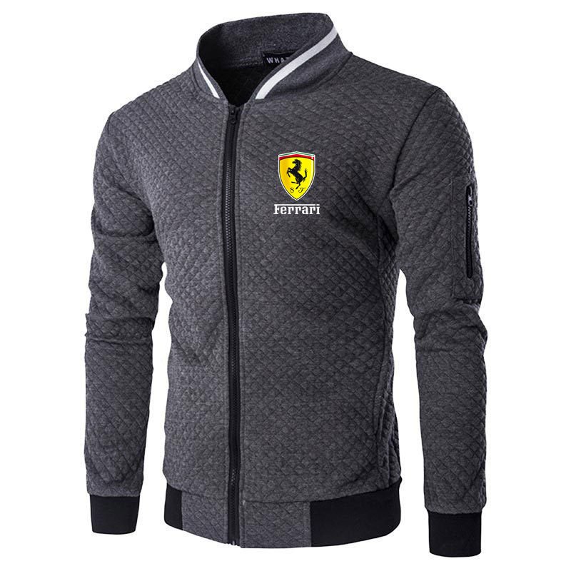 Men's jacket zipper hoodie men's fashion hot selling long sleeved letter printed sportswear high neck jacket men's streetwear