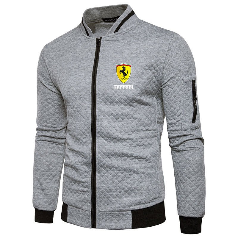 Men's jacket zipper hoodie men's fashion hot selling long sleeved letter printed sportswear high neck jacket men's streetwear