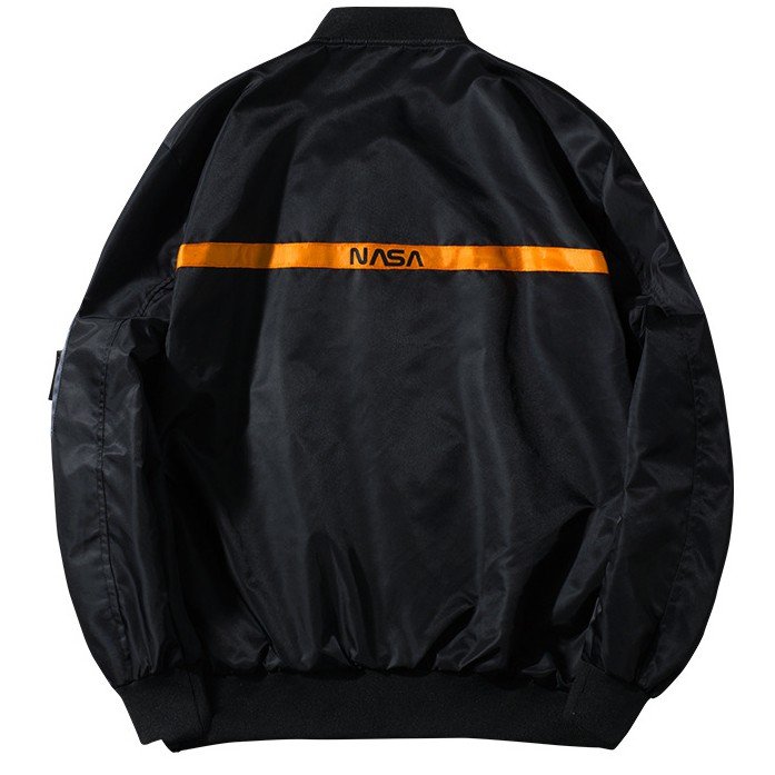 OEM Custom Wholesale Autumn Plus Size NASA Flight Bomber Jacket Men's Jackets