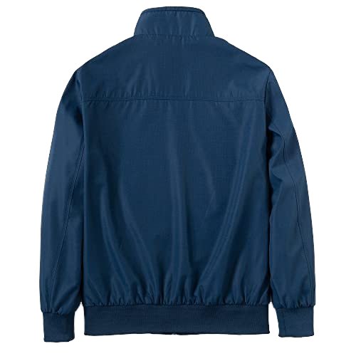 Men's Relaxed Fit Twill Cotton Work Jacket High Quality Custom Logo Stand Collar Varsity Style Casual for sport/outdoors/lightwe