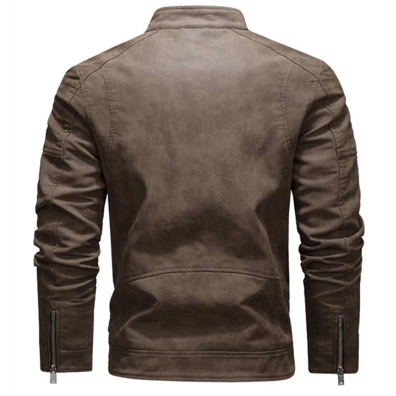 High Quality Plush Leather Jacket Plus Size Chaquetas Para Hombres Designer Clothes For Men Leather Jacket Men