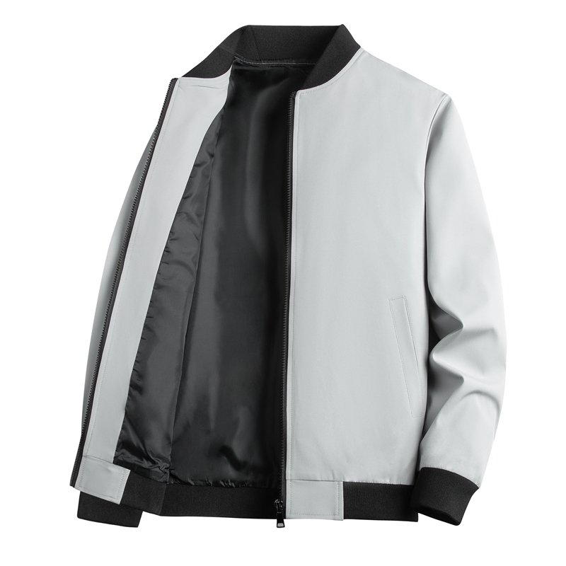 Lightweight Luxury Jacket Men Simple And Brief Motor Business Men'S Jacket Set Noble Comfortable Plain Softshell Jacket Men