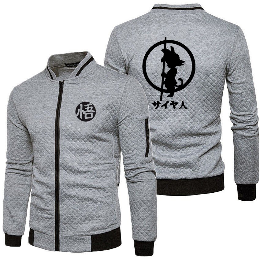 2024 Customized logo new men's jacket with zipper stand up collar hoodie jacket men's jacket plaid cardigan
