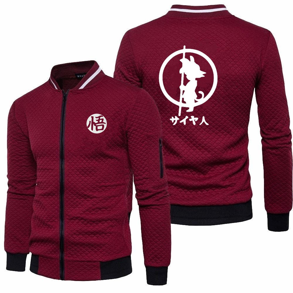 2024 Customized logo new men's jacket with zipper stand up collar hoodie jacket men's jacket plaid cardigan