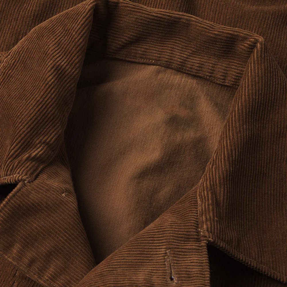 Custom Logo Corduroy Men's Jacket Cotton Casual Button Up Shirt Jacket Sportsman Stylish Corduroy Utility Jacket Coat