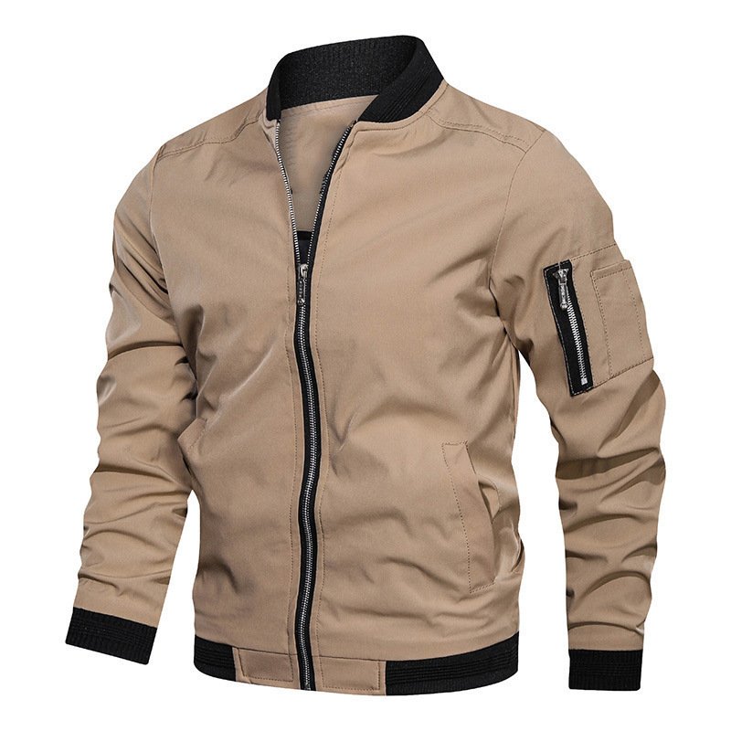 Wholesale hot selling cheap price Winter Men's Jacket Windproof Autumn Long Sleeve zip up Casual Jacket Coat Bomber Jacket