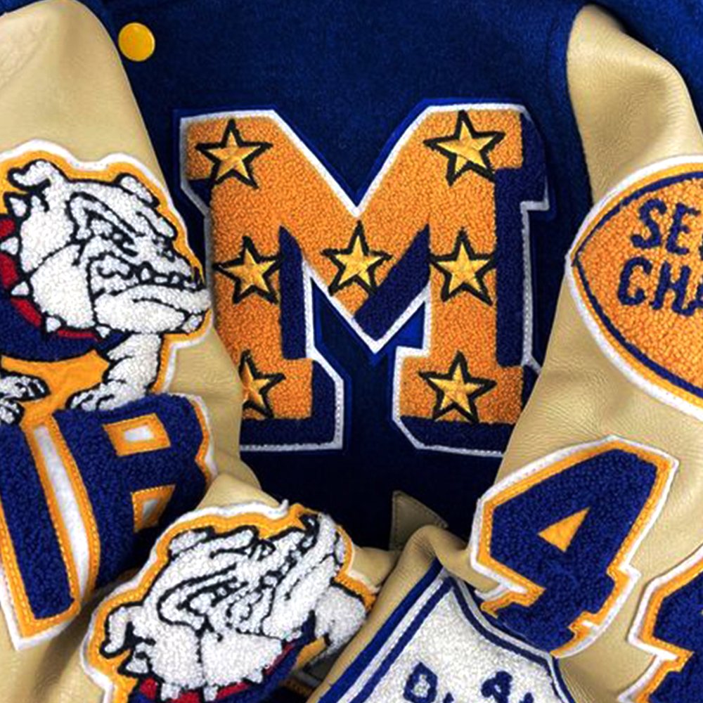 Custom varsity jacket plus size men's jackets letterman team sports with high quality materials jacket for men embroidery