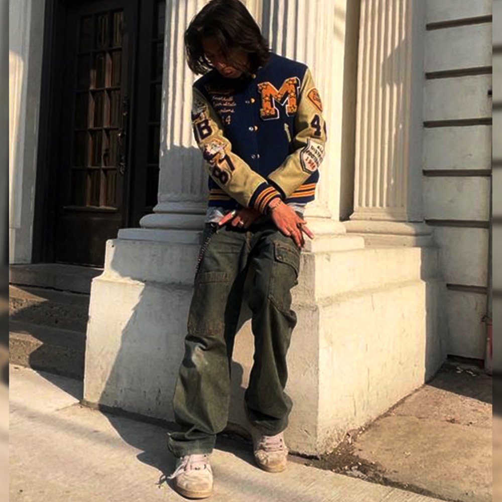 Custom varsity jacket plus size men's jackets letterman team sports with high quality materials jacket for men embroidery