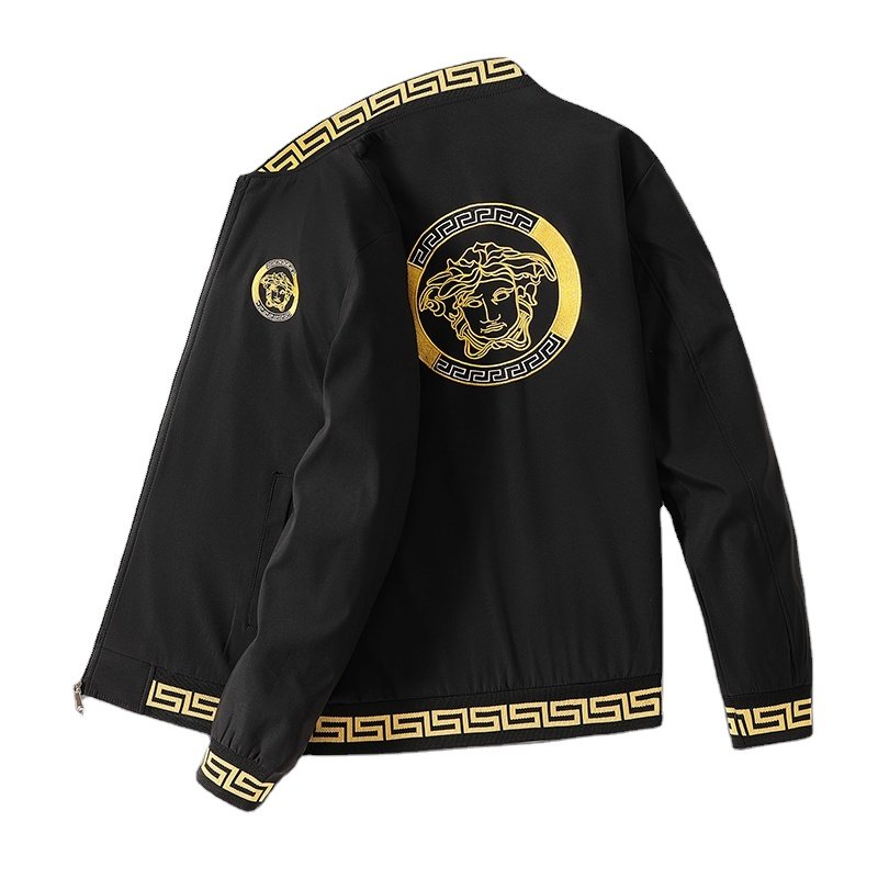 Spring and Autumn New Men's Jacket Italian Version Slim Fit Men's Top Cotton Fashion Casual Men's Baseball Jersey
