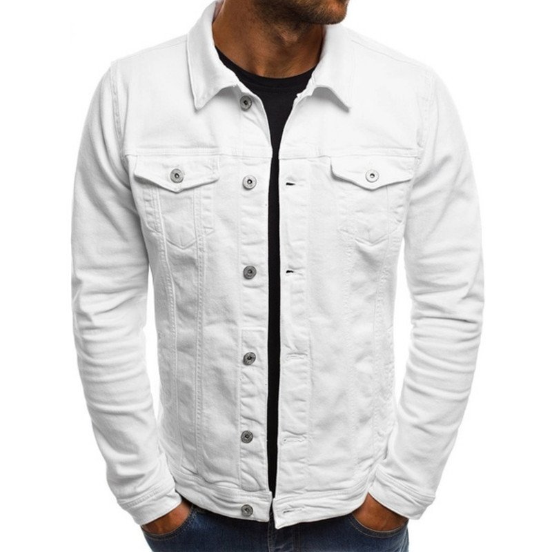 2024 Factory wholesale Custom European and American new denim jacket slim multi-pocket jacket button tooling men's jacket
