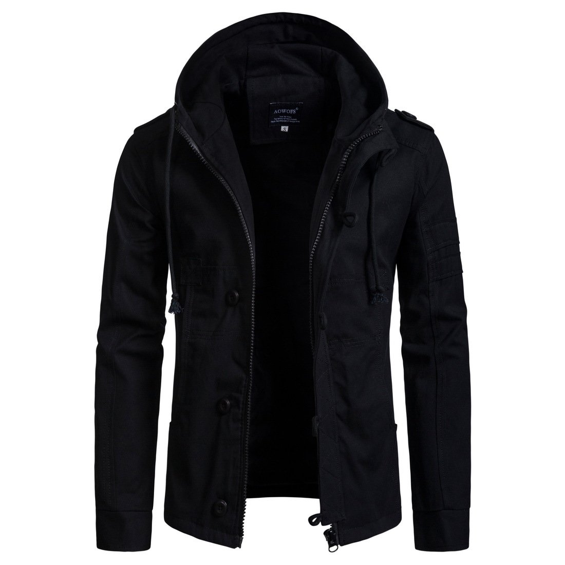 OEM Custom Design Winter Men Coat Cotton Padded Hooded Down Coat Casual Jacket loose Outwear