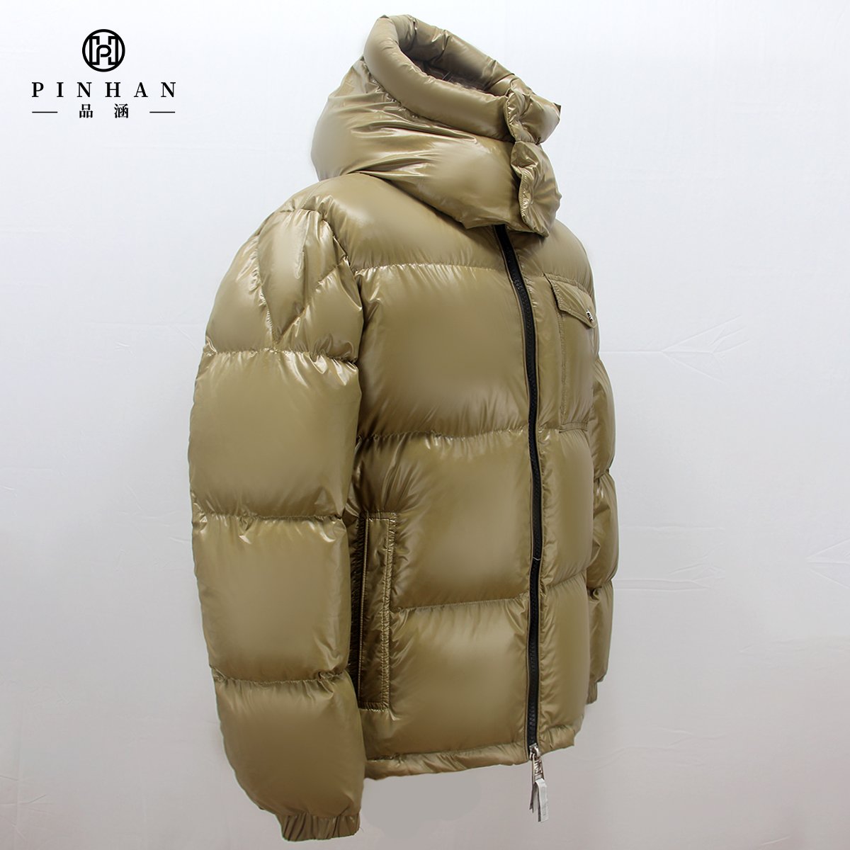 Custom Designer Hooded Man Windbreaker Outdoor Logo Puffer Jacket 90 White Duck Down Coats Puffy Bubble Plus Size Men's Jacket