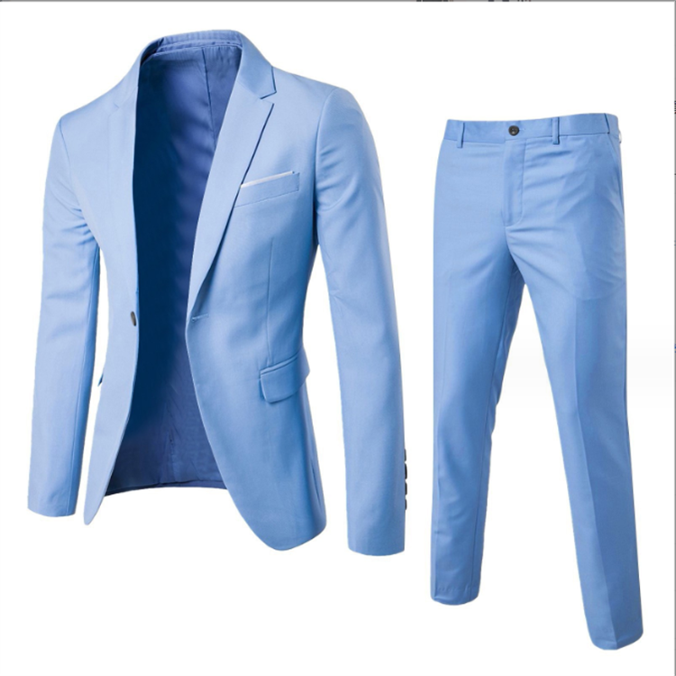 Men Party Wedding Banquet Blazer men's professional suit wedding dress best man clothing jacket and trousers two pie