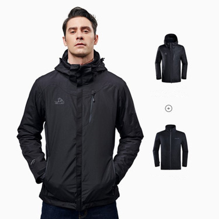 custom Fashionable breathable rain Outdoor Hiking traveling Men's 3 in 1 winter Waterproof Jackets