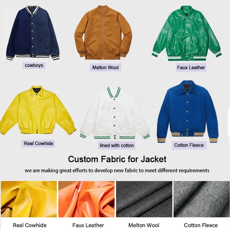 OEM Custom Design Long Sleeves Embroidery Black Couple College Baseball Men's Jacket Letterman Light Blue Varsity Jacket