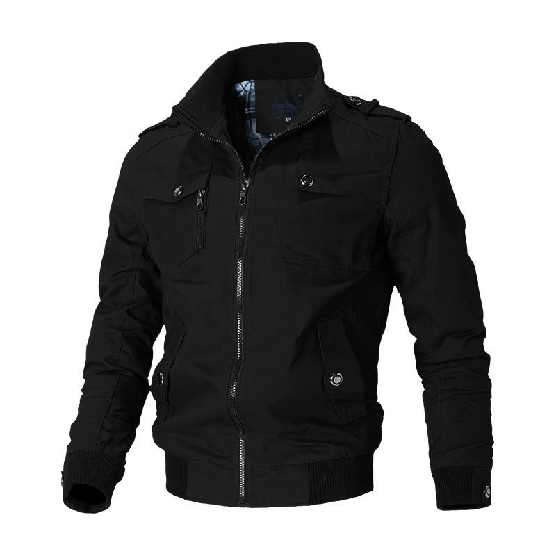 Breathable Casual Windbreaker Jacket OEM Male Cotton Bomber Jacket Winter Jacket For Men