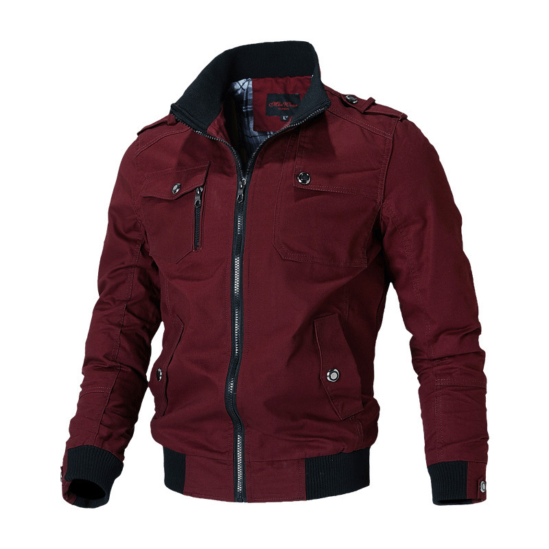 Breathable Casual Windbreaker Jacket OEM Male Cotton Bomber Jacket Winter Jacket For Men