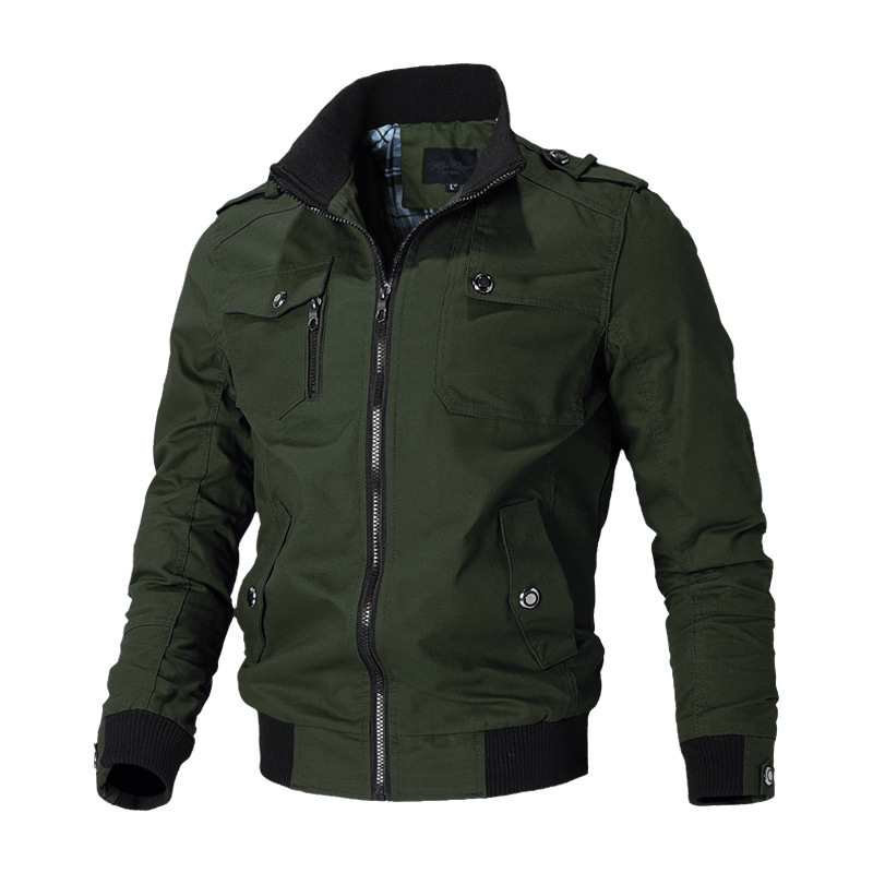 Breathable Casual Windbreaker Jacket OEM Male Cotton Bomber Jacket Winter Jacket For Men
