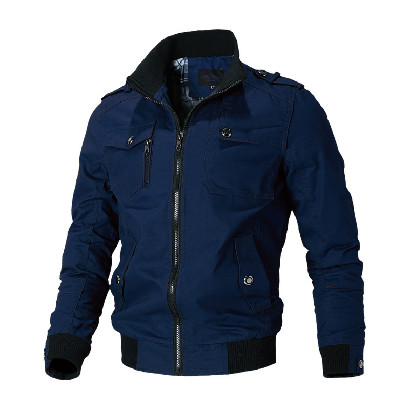Breathable Casual Windbreaker Jacket OEM Male Cotton Bomber Jacket Winter Jacket For Men