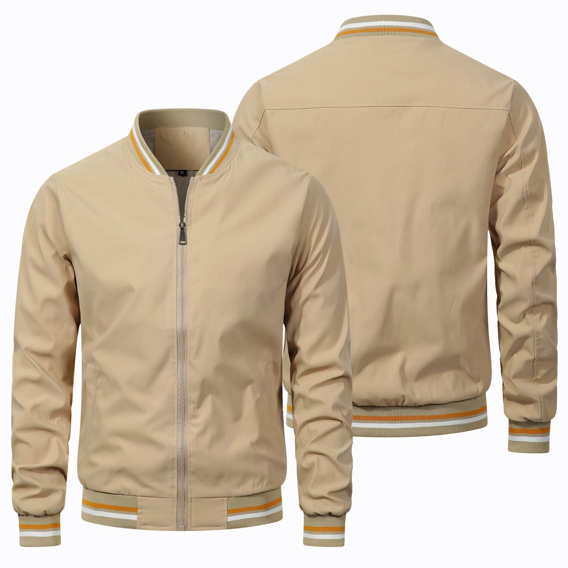 men's jackets Custom Logo Solid Color Motorcycle Jacket fashion man coat men's coats jacket custom