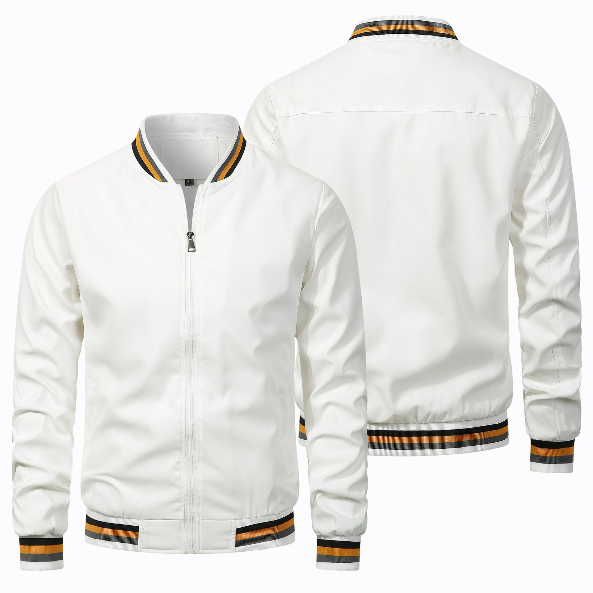 men's jackets Custom Logo Solid Color Motorcycle Jacket fashion man coat men's coats jacket custom
