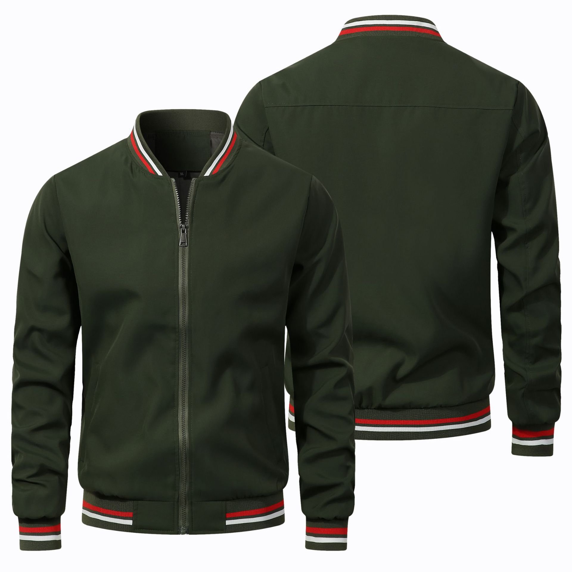men's jackets Custom Logo Solid Color Motorcycle Jacket fashion man coat men's coats jacket custom
