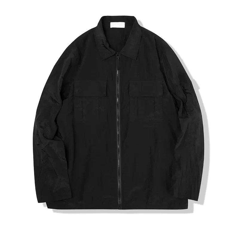nylon Men's Jackets Summer light and thin couple style coat Leisure outdoor long sleeve tooling Outerwear