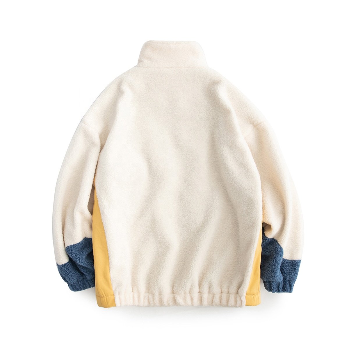 Customized Warm Comfortable Winter Polyester Men's Leisure Soft Heavyweight Sherpa Fleece Jacket
