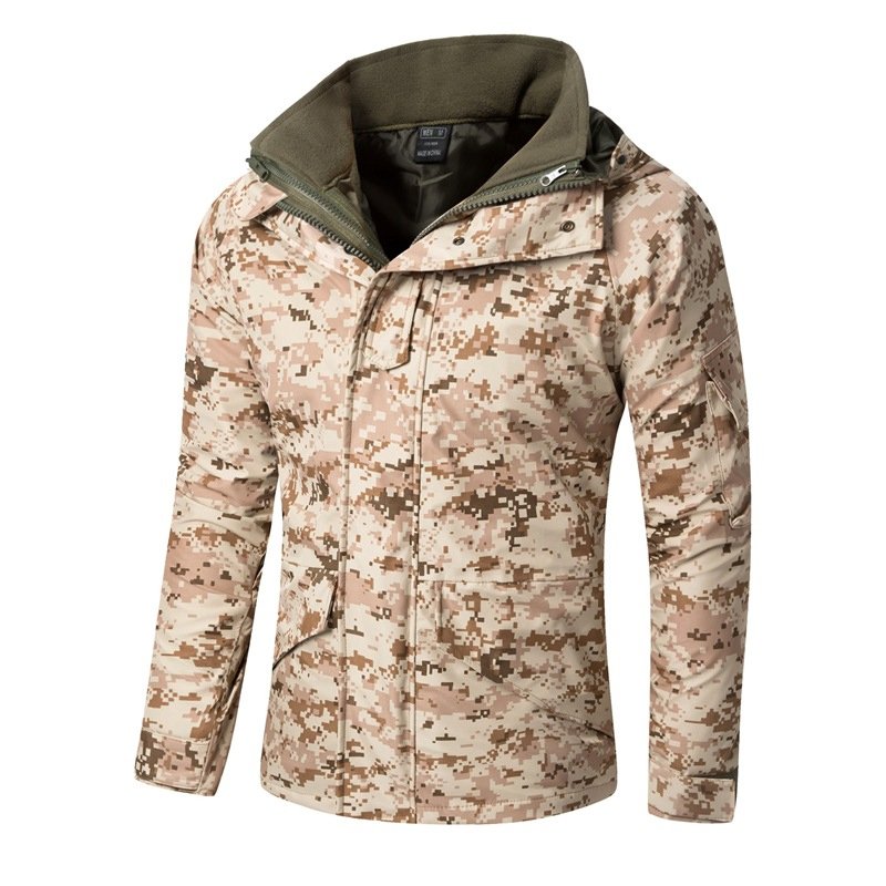 SIVI Outdoor Windproof Tactical Windbreaker G8 Winter Jacket Camouflage Field Jacket for Men Fleece Jacket