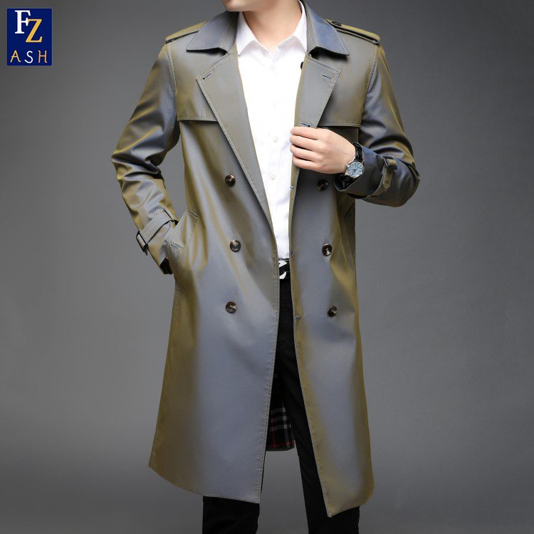 Wholesale Customized Hot Sale 2023 Fall New Long Sleeve Jacket Casual Lapel Mid Length Business Large Size Men's Jacket