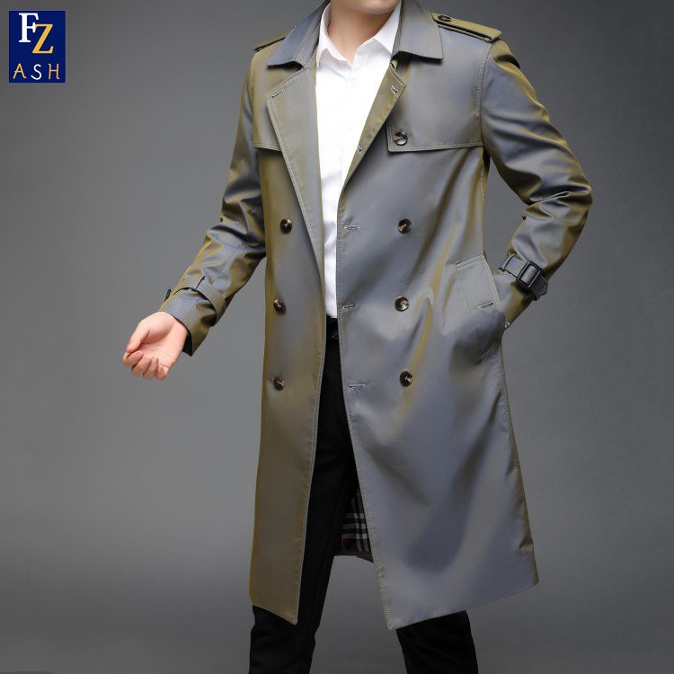 Wholesale Customized Hot Sale 2023 Fall New Long Sleeve Jacket Casual Lapel Mid Length Business Large Size Men's Jacket