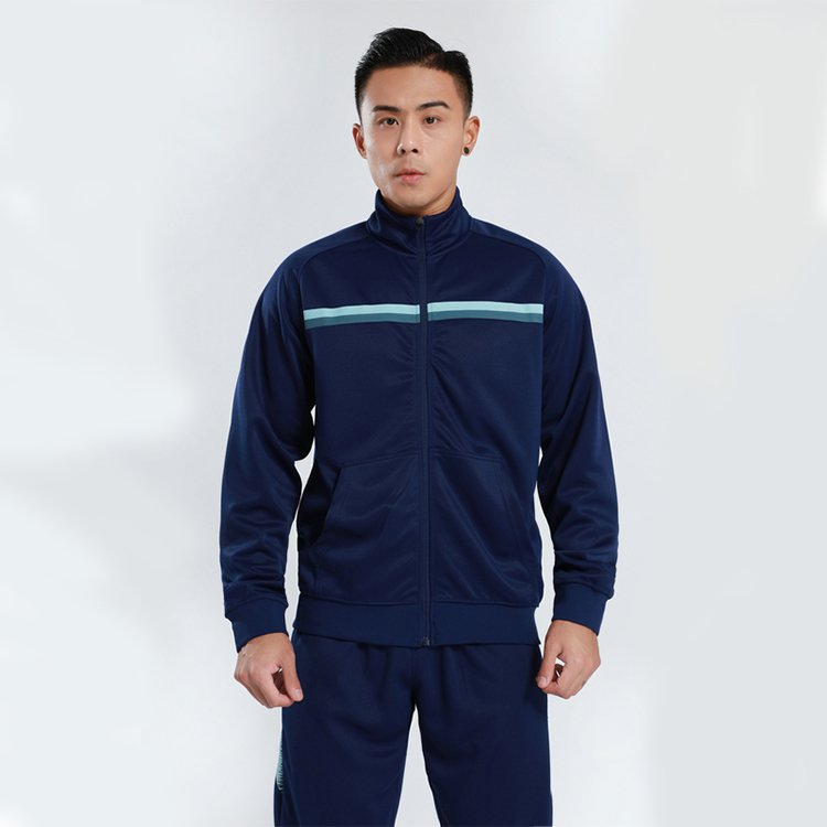 Custom Logo Soccer Tracksuit Jacket Sport Training Tracksuit Quick Dry Men 2 Piece Set Football Jacket