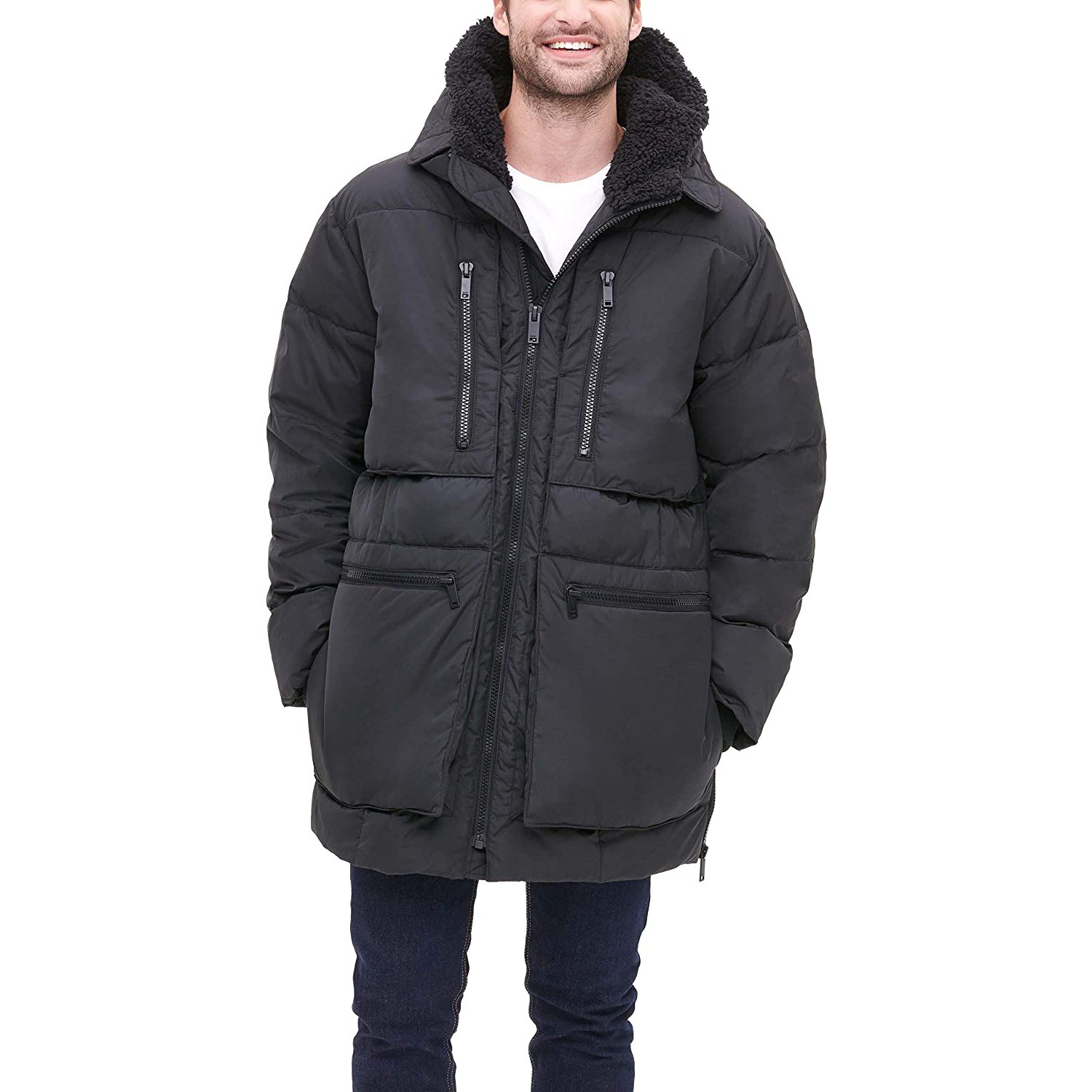 Men's Puffer Jacket Ultra Soft Full Length puffer jacket with hood Custom Design and Printing Puffer Jacket