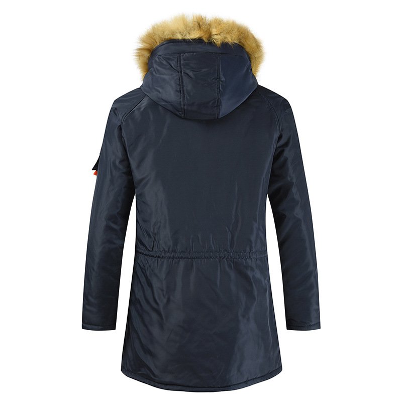 Fur Hooded Parka Men Coats Winter Fleece Jackets Men Slim Thicken Outwear Warm Coat Top Brand Clothing Casual Men's Tops