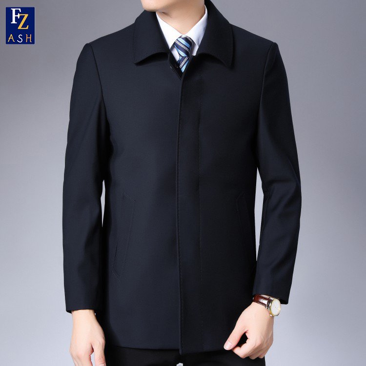 Men's autumn 2023 thin senior Coat Business casual wool men's jacket
