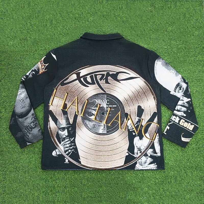 Dropshipping Men's Tapestry Jackets Hip Hop Jacquard Woven Clothing Plus Size Zipper Tapestri Blanket Jackets Coats For Men