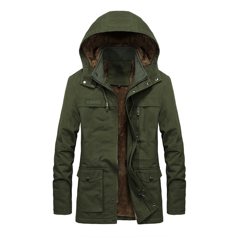 New Winter Jacket Men Thicken Warm fur Hooded Parka Coat Fleece Men's Jackets Outerwear Overcoats Size M~5XL Thick Warm Jacket
