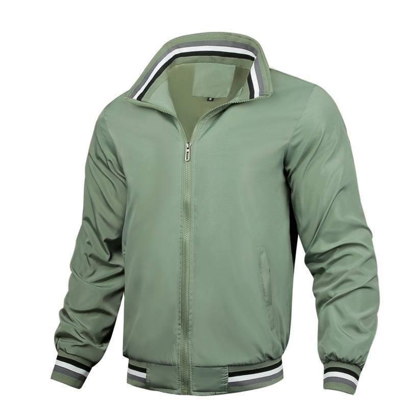 Wholesale Spring And Autumn All-Match Sports Jacket Men's Stand-Up Collar Baseball Uniform Casual Tall Jacket