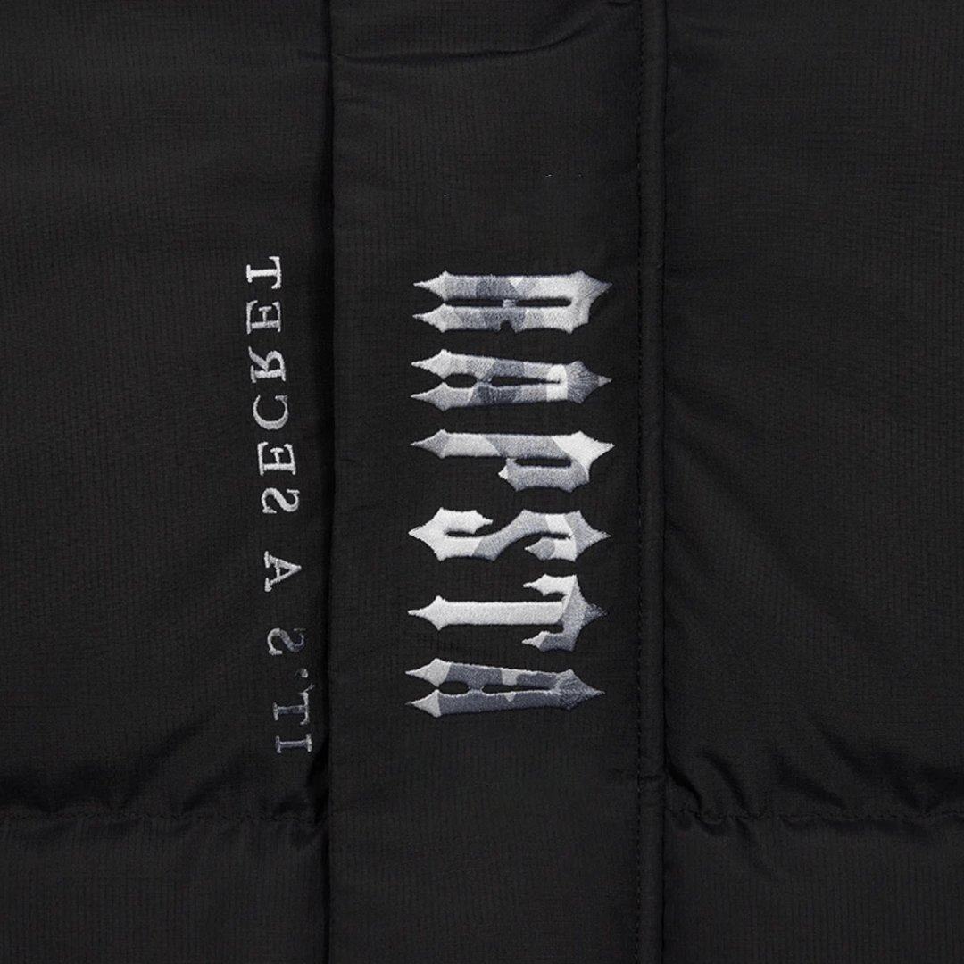 2024 Custom Warm Custom Fashion Logo Black Winter Bubble Down Puffer Jacket Men