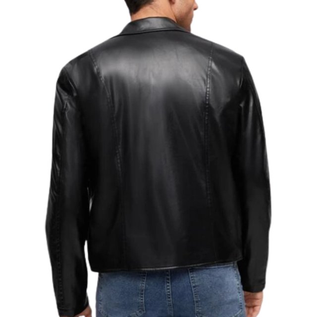 Autumn and winter new men's coat men's motorcycle coat slim lapel men's PU leather jacket