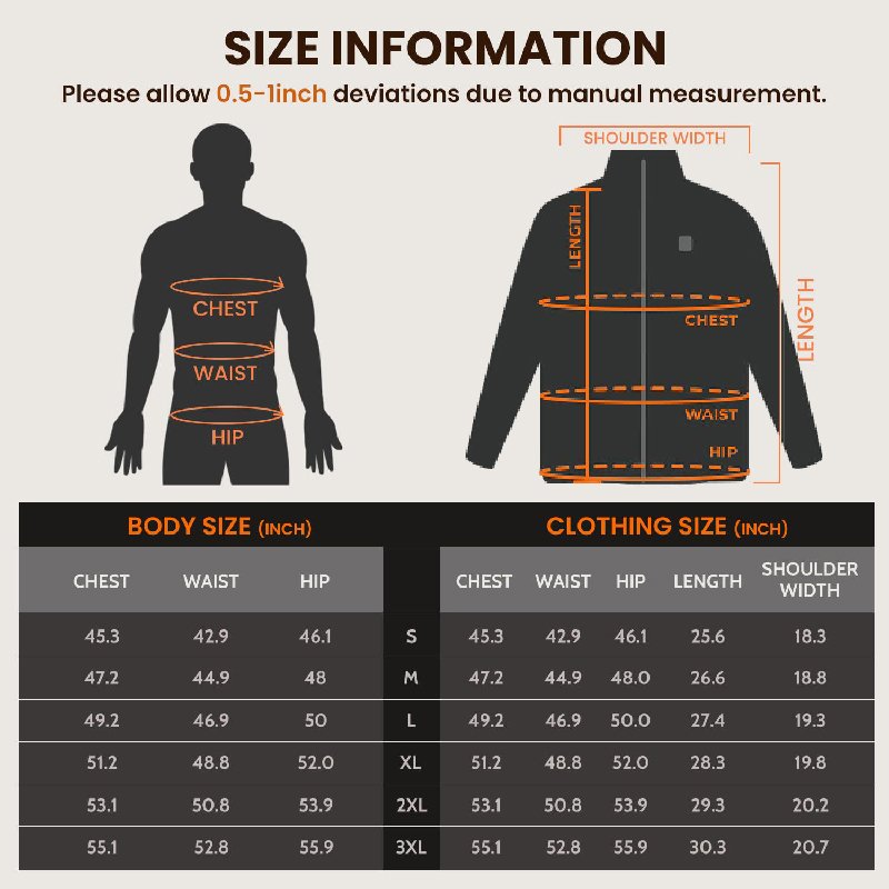 Outdoor Sport Winter Men's Black Motorcycle Jacket Winter Coats for Men Long Clothing Length 5V USB Soft Shell Heated Jacket