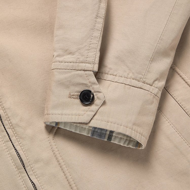Customized Winter Casual Bomber Scooter Motorcycle Jacket Solid Color Plus Size Classic Windproof Golf Harrington Men's Jacket
