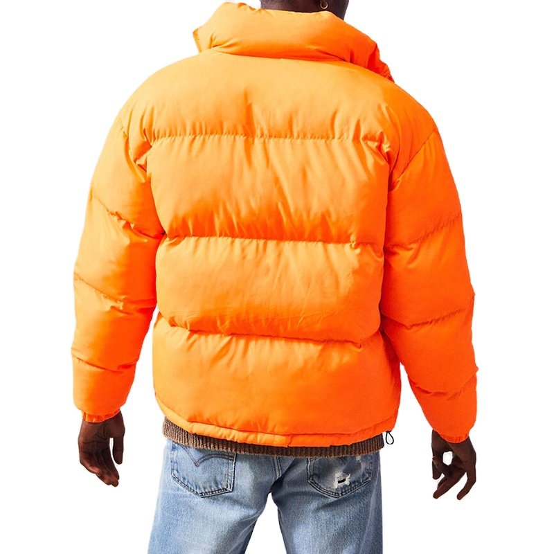 Men's Casual Puffer Jacket with Long Sleeves Body Fitted Latest Model Winter Zipper Closure Plain Dyed OEM Service Available
