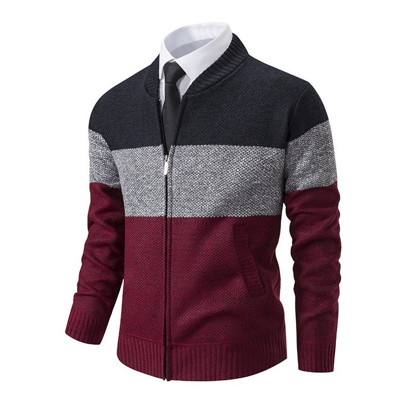 High quality Custom Autumn and winter cashmere sweater men's jacket supports customization
