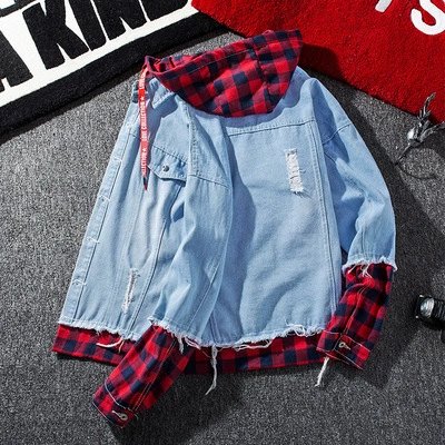 Factory Direct Sales Loose Version Men's Denim Jacket