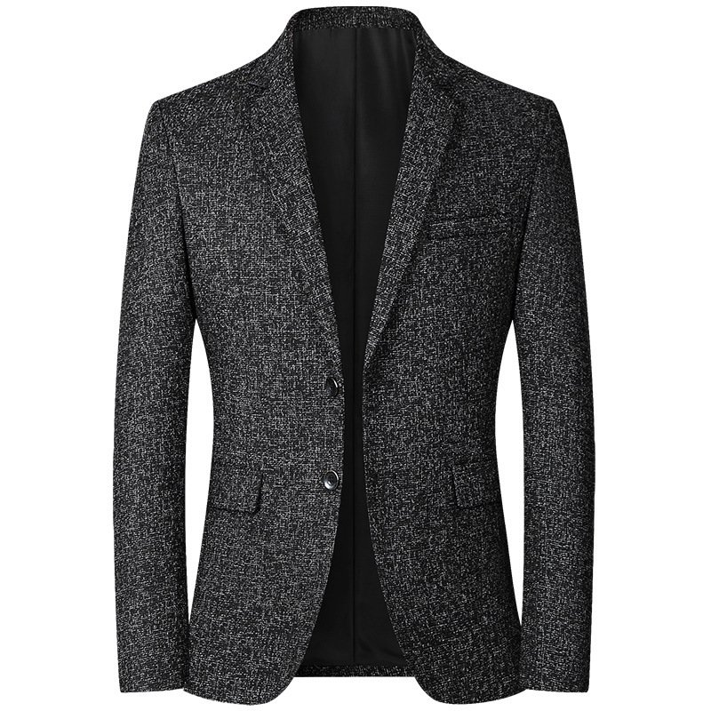 High Quality Casual Wash And Wear Notched Collar Two Button Men Blazer Jacket Sehe Fashion