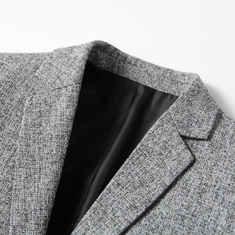 High Quality Casual Wash And Wear Notched Collar Two Button Men Blazer Jacket Sehe Fashion