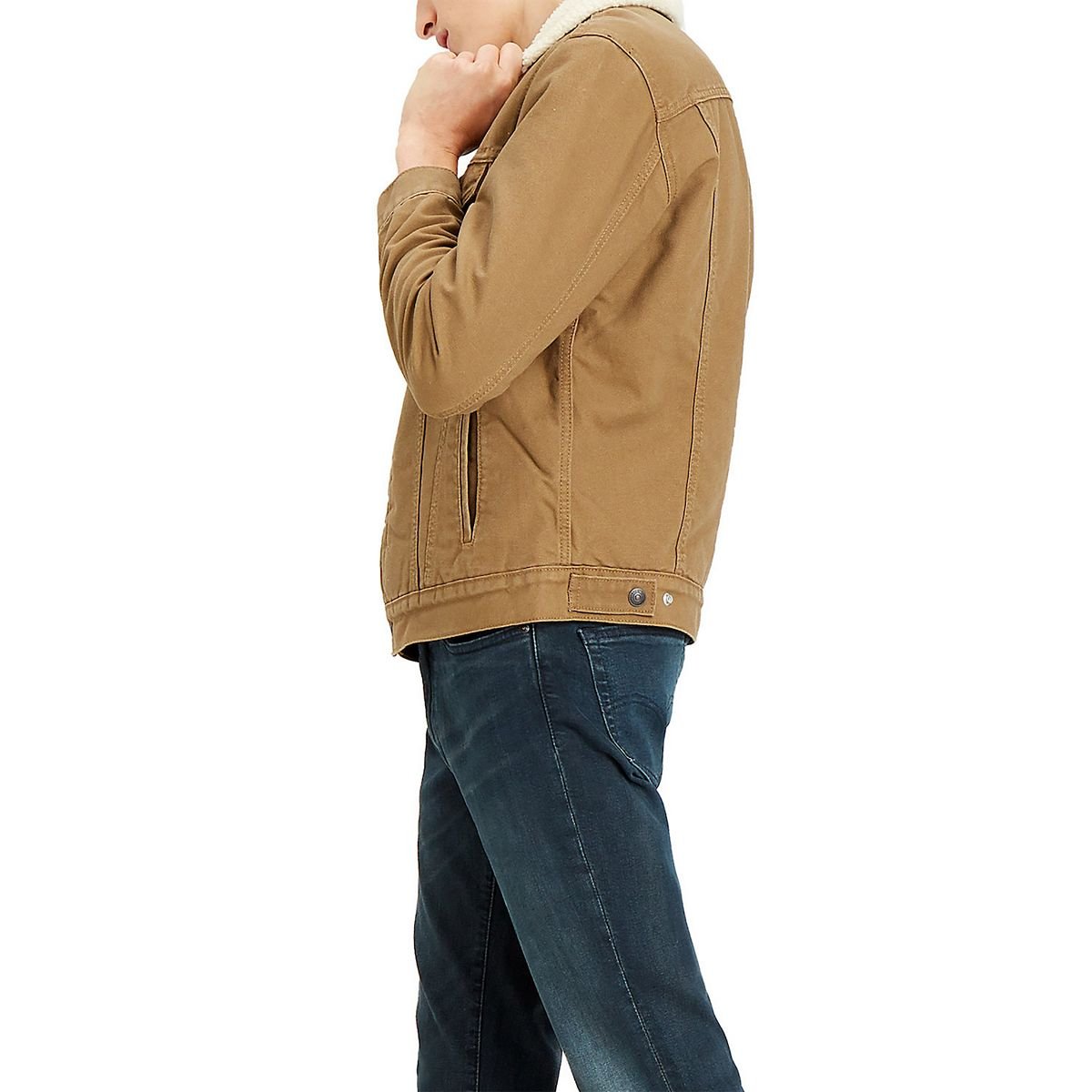 Wholesale High Quality New Custom Black men's jacket Long Men's Denim Jacket 100% Cotton